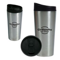 16 Oz. Stainless Steel Slant Top Travel Tumbler